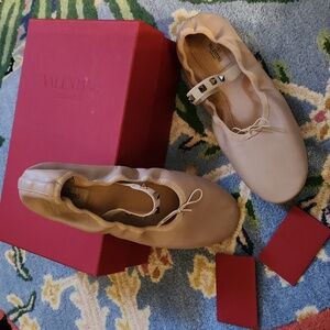 Valentino Garavani Poudre Ballet Flats Sz 41
